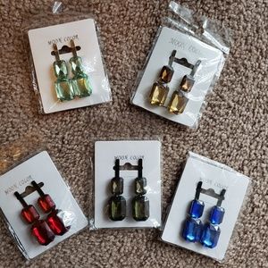 Moon colors big rhinestone hair pins